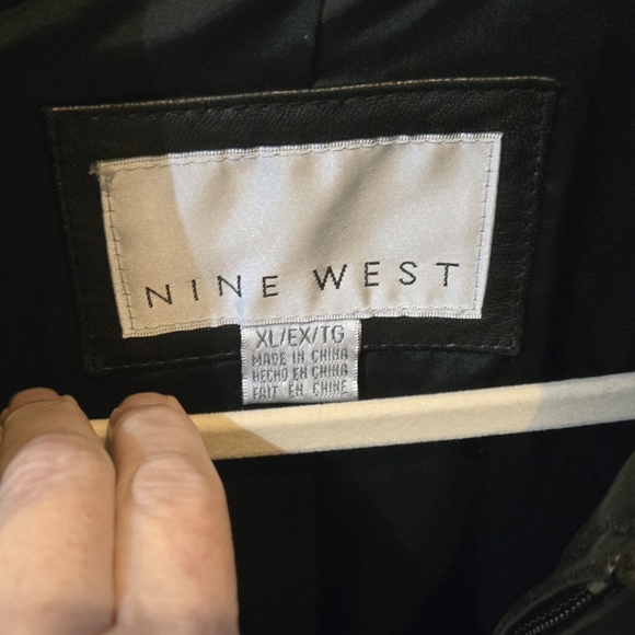 Women's Nine West leather jacket. XL - Picture 2 of 5